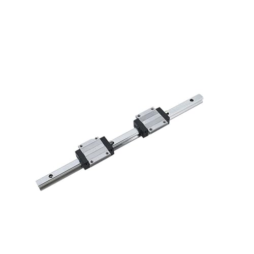 Linear Rail, Linear Sliding Gide HGR15 Square Linear Guide Rail 4pcs HGW15CC Steel Flang Slide Block for CNC Router(350mm)