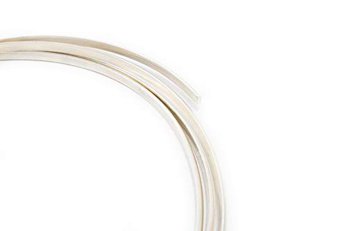 16 Gauge, 925 Sterling Silver Wire (Half Round) Dead Soft Made in USA - 5FT by CRAFT WIRE