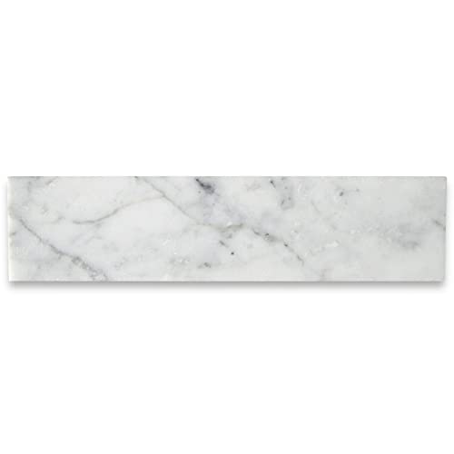 Stone Center Online Carrara White Marble 2X8 Tile Polished Kitchen Bath Wall Floor Backsplash Shower (100 Sq.ft.) #TOP20
