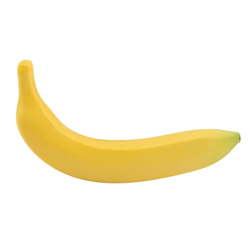 Oahtzy Realistic Plastic Artificial Banana Simulation Lifelike Fake Fruit Faux Banana Fake Food Model Display Photography Props for Home Decor Wedding Showcase Kitchen Display (1PC)