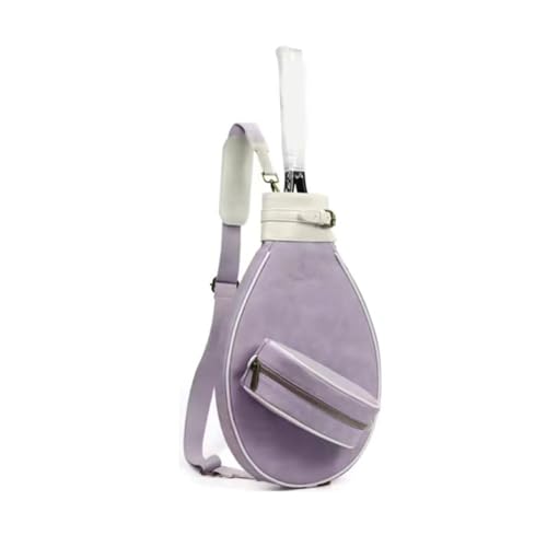 Bolsa bandolera de tenis impermeable con correa ajustable para varias raquetas 6