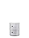 Produktbild Kartell Componibili, 2 Elements, Silber, Runde Basis