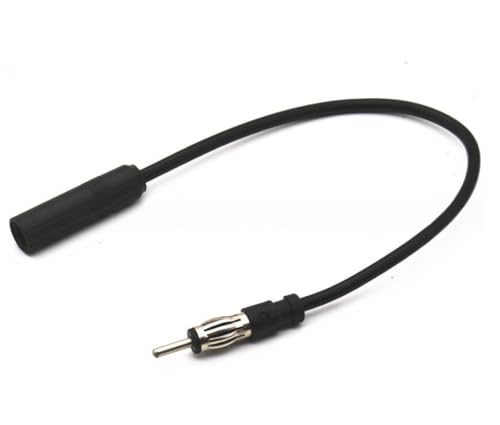 Panlouting Adaptateur de Câble Extension Antenne Autoradio | DIN Mâle vers DIN Femelle | 35cm | Câble Coaxial FM AM RG174 pour Voiture Véhicule Camion