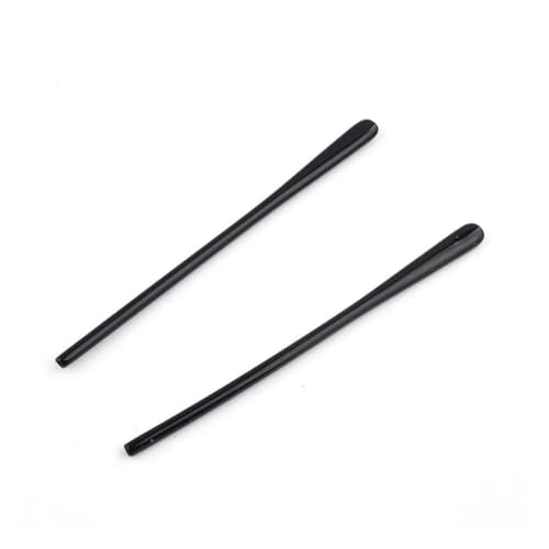 Terminales para patillas de gafas negras de repuesto hechas de plástico elástico blando