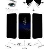 Galaxy S8 Plus Privacy Screen Protector, 9H Hardness - Bubble Free & Easy to Install – Black Tint Protector Curved Samsung Galaxy S8+ Tempered Glass Privacy Screen 2017 – Anti-Scratch & Case Friendly