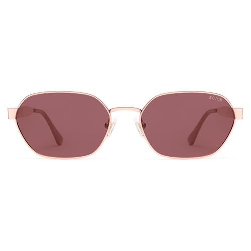 Image of SOJOS Trendy Polarized Hexagon Sunglasses Womens Mens SJ1238