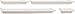 nexxt Classic Multi Length Shelves, White, Set of 4