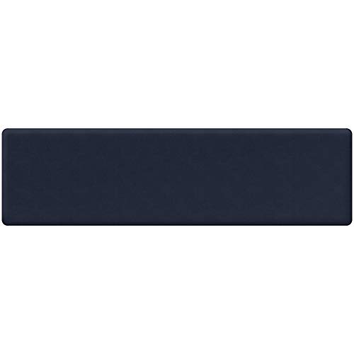 GelPro Anti Fatigue Nonslip Mat: Hard Floor Utility Mats for Garage, Patio and Kitchen - 20" x 72" x .5" - Leather Grain Navy