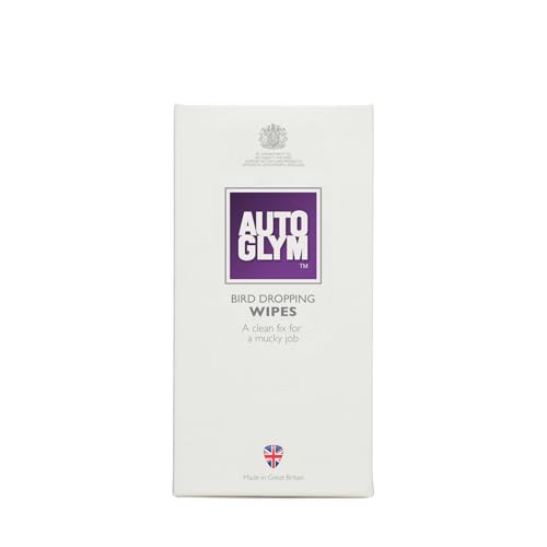 Autoglym Bird Dropping Wipes x10 - Exterior Car Cleaning Wipes Offer A Quick Clean Fix For A Mucky Job