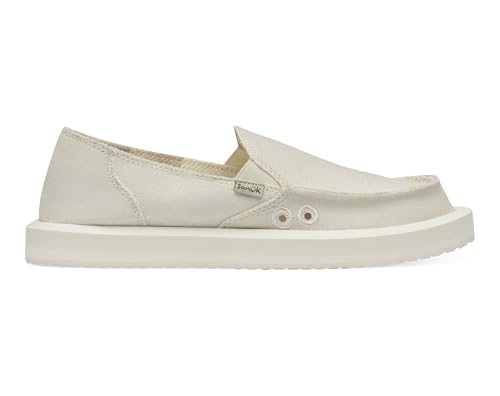 Image of Sanuk Womens Donna Soft Top Hemp Loafers | Womens Shoes | Slip On Shoes for Women | Women's Slip-on Loafers | Memory Foam Footbed