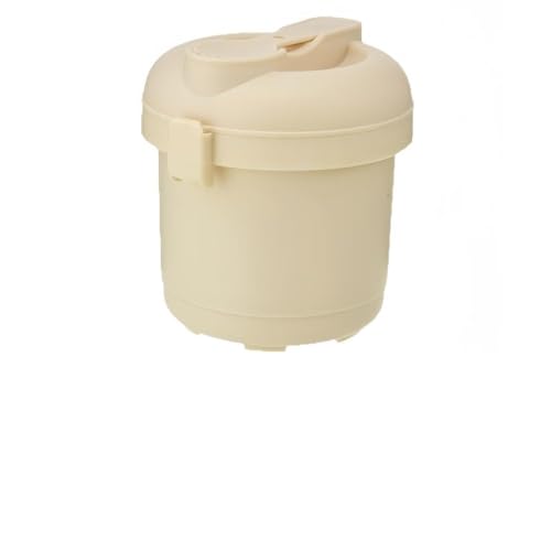 Opatiny Olla arrocera para microondas con circulación eficiente de vapor, fácil limpieza, polipropileno beige