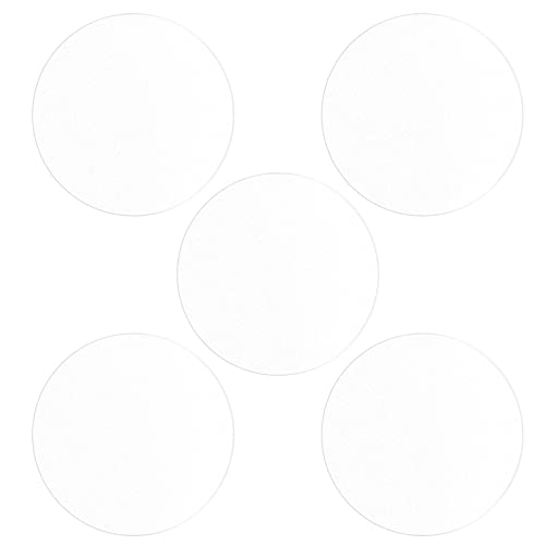 HARFINGTON 5pcs Watch Glass Screen Protectors 39mm Matte Soft TPU Anti-Glare High Definition HD Clear Round Smartwatch Screen Protection Film (for Flat Screen)