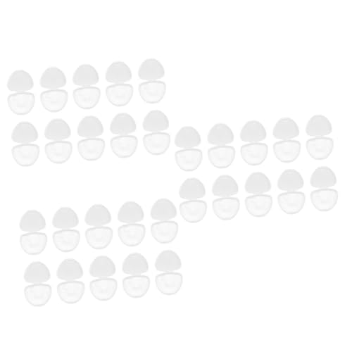 BESPORTBLE 3sets 10pcs Pacifier Holder Case Portable Dust Storage Box for Pacifiers Durable Material Transparent Design for Easy Viewing for Home Travel Use 10pcs*3