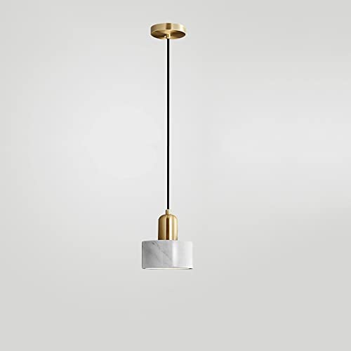 Lampe suspendue industrielle en marbre avec lustre LED réglable