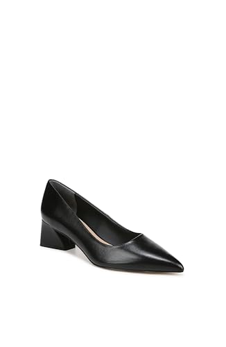 Franco Sarto I7212L1-001 Womens Racer Pointed Toe Block Heel Pump Black Leather 9 M thumb #1