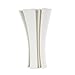Deco 79 Ceramic Abstract Decorative Vase Ribbed Dimensional Folded Centerpiece Vase with Curvy Rim, Flower Vase for Home Decoration 8