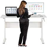 BestMassage Standing Desk Converter Large Desktop Height Adjustable Laptop Computer Workstation Sit Stand Up Desk for Home Office Fit Dual Monitor,48"