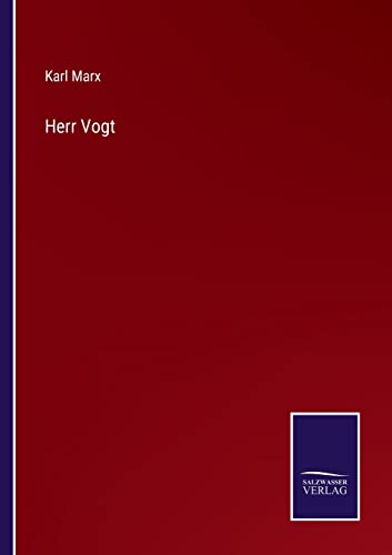 Herr Vogt (German Edition)