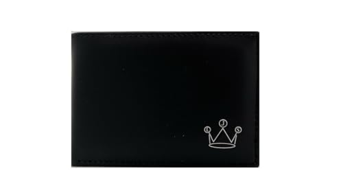 Men's Wallet with RFID Protection (Black-Orange), Small