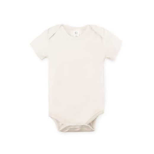 Colored Organics Unisex Baby Organic Cotton Bodysuit - Long Sleeve Infant One Piece - Natural - 0-3M