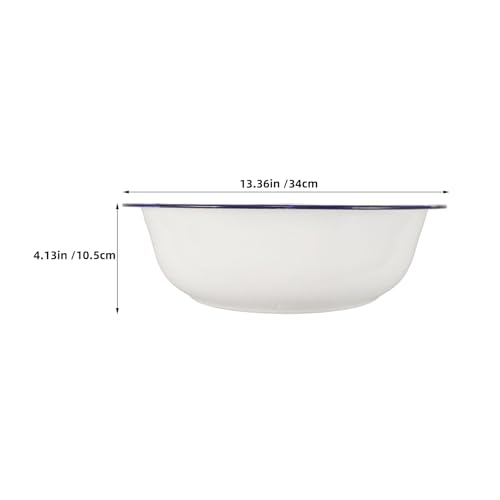 2PCS Enamel Washbasin: Cuenco esmaltado para remojo de pies miniatura 4