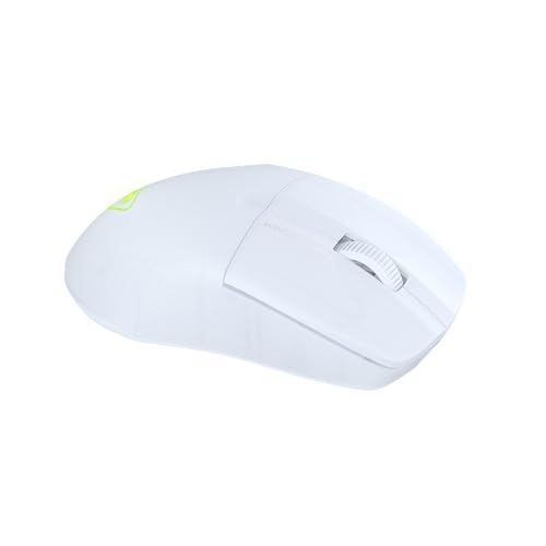 Pure Air - Mouse da gioco RGB wireless ergonomico e ultraleggero, con sensore ottico a 26K DPI, dotato di batteria da 125 ore, illuminazione RGB - Bianco - Mouse gaming - Immagine 7