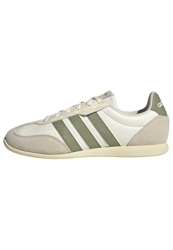adidas Women's Barreda Low, Off White/Tent Green/Warm Vanilla, 8