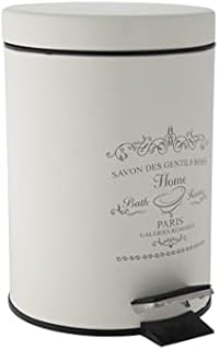 Axentia Cosmetic Bin Antique White Brown 3 Litre