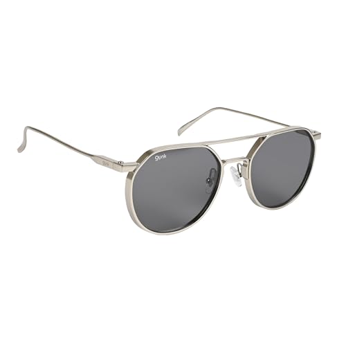 Image of GYNK Trending Round Classic Metal 100% UV Protection Sunlight Blocking Vintage Sunglasses for Men Women Girls