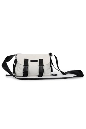 Image of SNITCH Multi-Pocket Travel Bag with Double Buckle, Adjustable Strap, Oval Shape, Lightweight