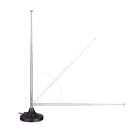 Bingfu Indoor Amplified Fm Antenna Telecopic For Pioneer Onkyo Yamaha Marantz Sherwood Digital Hd Radio Fm Radio Bluetooth Home Stereo Receiver Av Audio Video Home Theater Tuner #TOP6