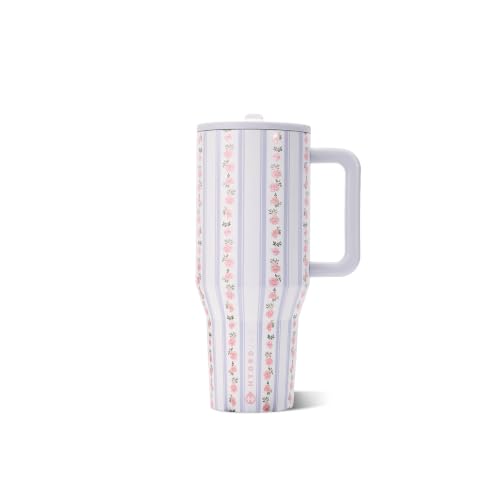 Image of HydroJug Traveler 32oz, Insulated Tumbler with Handle & Straw, Primrose