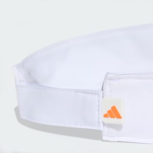 adidas Unisex Visor Climacool, White/Pure Orange, S-M