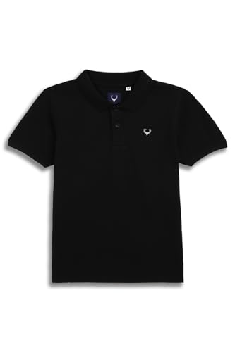 Image of Allen Solly Boys' Pique Polo T-Shirt | Solid | Soft Cotton Pique | Regular Fit | School & Smart Casual Wear