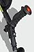 Ergobaum 7G by Ergoactives. 1 Pair (2 Units) of Ergonomic Forearm Crutches - Adult 5' - 6'6'' Adjustable, Foldable, Ergonomic, Shock Absorber, Non-Slip, Knee-Rest Platforms, LED Lights (Black)