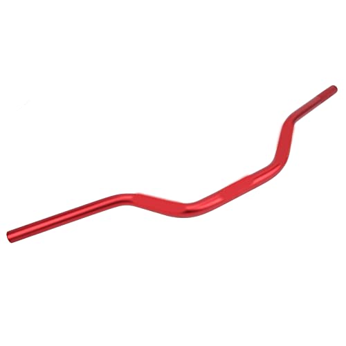 Barre de guidon moto 28mm rouge anodisé pour customisation esthétique et conduite sportive