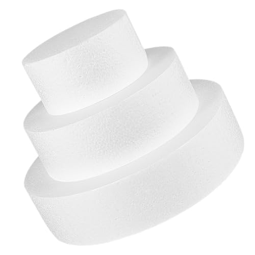 PAMINGONO 3 Piezas Juego de 3 Moldes de Espuma para Tartas