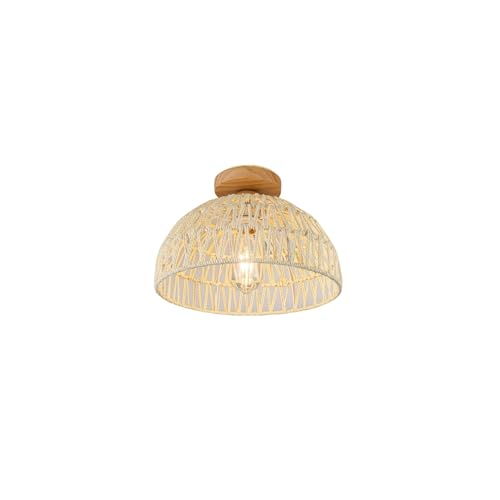 KY LEE 和モダン籐ランプ 飲食店用麻ロープ 茶室 デザイン 民泊向けヴィンテージ照明 自然素材リビング ジャパニーズモダンチャンデリア レトロ和風ペンダント 茶室間接 LED 民泊渋いデザイン照明 籐編みシーリングライト