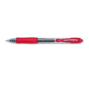 Bolígrafo Pilot G2 Gel Retráctil Tinta Roja Fino x10