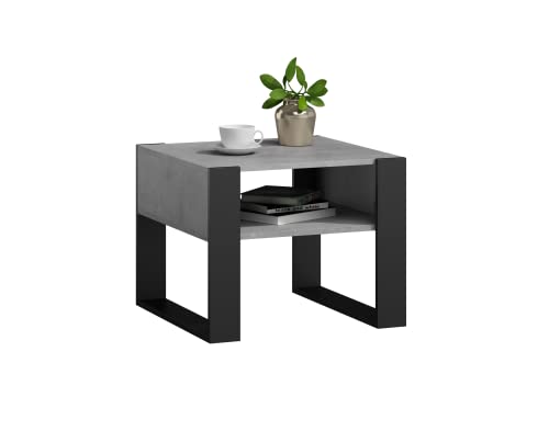 MATKAM Couchtisch KAJA H50 x B60 x T63,6 cm, offene Ablage unter der...