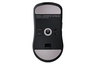 ASUS ROG Harpe II Ace, Mouse Gaming Wireless, Sensore Ottico AimPoint Pro 42K, Polling 8K, Tasti Ottici, 5 Pulsanti Programmabili, Progettato per Giochi FPS, Solo 48 g di Peso, Simmetrico, Nero