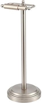 Mainstays Stand Toilet Paper Holder, Brushed Nickel by Hawthrone Place
