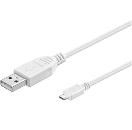 LockMingle Micro USB Cable, 100cm Fast Charging Cable 0.3m Micro USB Charger Lead Android Cable Compatible with Samsung Galaxy S7 S6 S5, Nexus, LG, PS4, HTC, Motorola, Kindle and More (White)