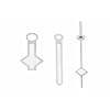 Ewatchparts Watch Hands Snow Flake Compatible With Silver Miyota Movement 8200 8205 8215 821A Automatic