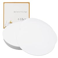 100 Stück Qualitatives Lab Filterpapier,Labor Filterpapier Rund Laborfilter,Qualitatives Lab Filterpapier mit mittlerer Fließgeschwindigkeit,für Laborbedarf Chemische Anwendungen(11cm)
