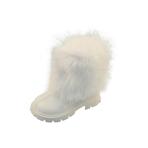 IWIHMIV Toddler Girls Ankle Boots Leather Outdoor High Top Short Riding Boots Non Slip Rubber Sole Casual Booties2