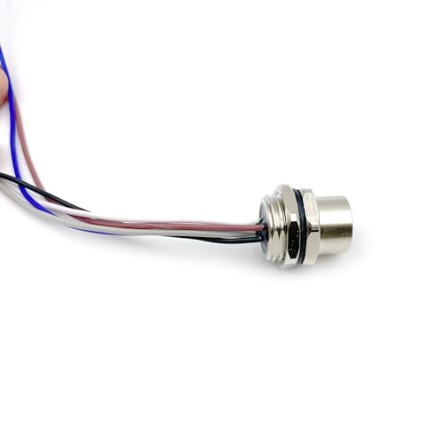 Conector M12 4 pines hembra recto impermeable con cable 1 m miniatura 4