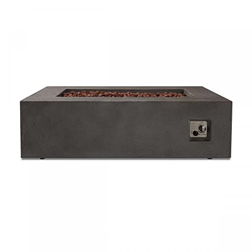 Lakeview Villa Flora 50-Inch Rectangle Propane Gas Fire Pit Table - Glacier Gray - Sc-9750Lp-Glg #TOP1