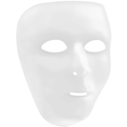 Amscan White Full Face Mask - 6.25