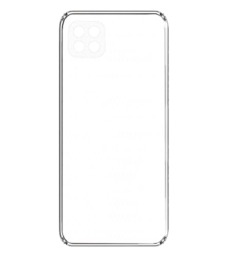 Image of Soft Flexible Silicone Back Cover Compatible with Samsung Galaxy F42 5G / A22 5G, Transparent Case
